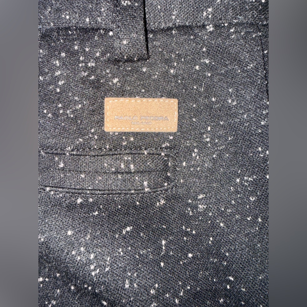 Paolo Pecora Milano Speckled Trousers Boys 14 Designer Italian Pants NWT - Picture 6 of 6